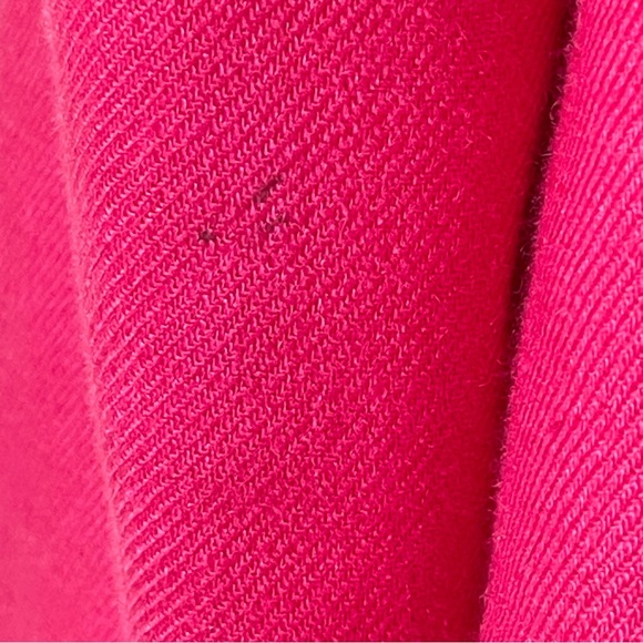 J Crew Going Out Womens Blazer Fuchsia Pink Linen Blend Open Front Jacket Sz 8 - Picture 11 of 15